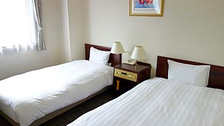 Non-smoking twin2 beds 3 or more people will sleep together