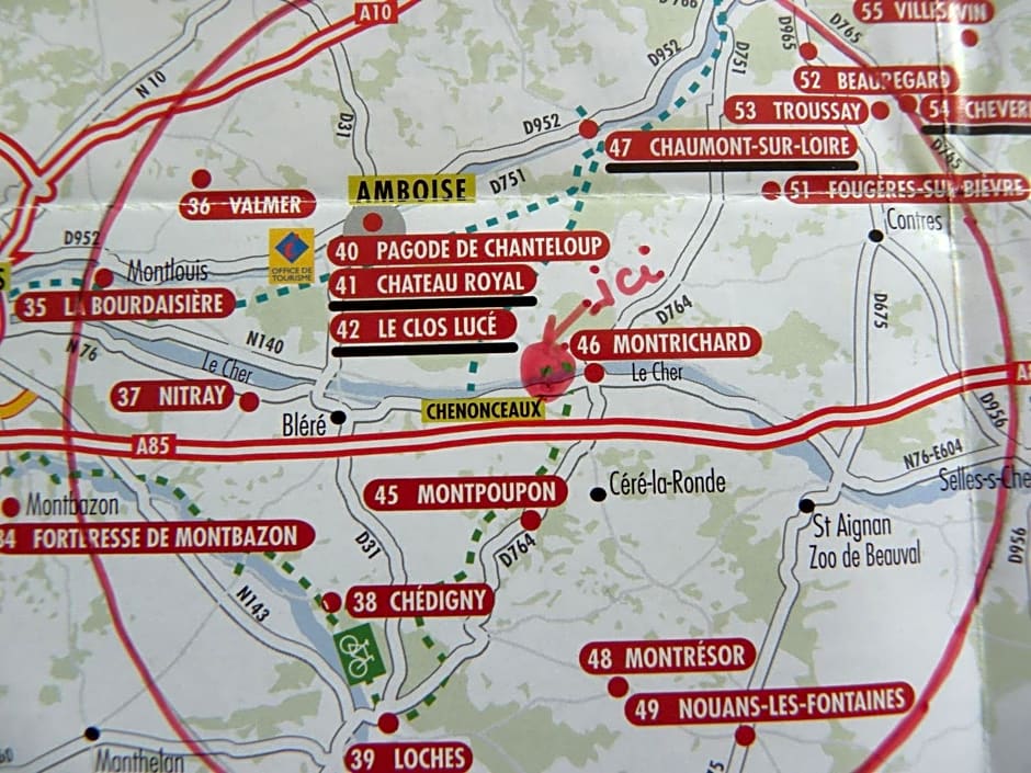 18 châteaux et Beauval sur un rayon de 30 km