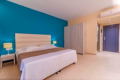 Apartment garden view with balcony