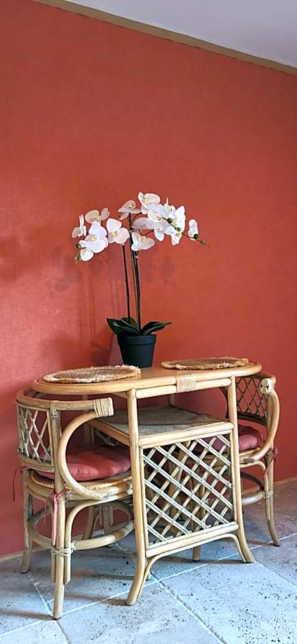 Gîtes Mas des rochers - Case bambou avec Spa