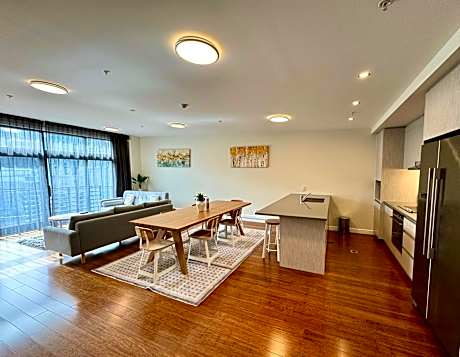 Three-Bedroom Premium Apartment with Balcony