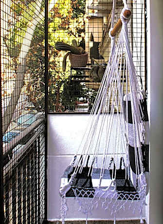 Two beds and shared bathroom