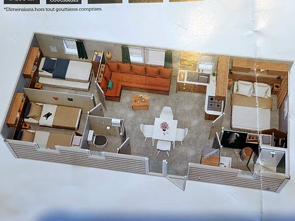 Vacances en Mobil home 3 chambres à Piriac sur mer