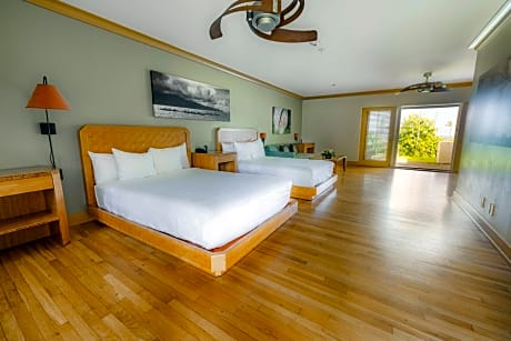 Queen Room with Two Queen Beds and Partial Ocean View