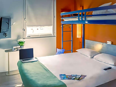 Triple Room with One Double Bed and One Bunk Bed