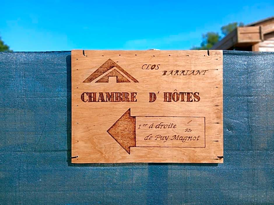 La chambre du Clos Barriant