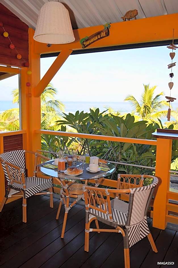 Poz Lagon - chambre d'hôtes - Bungalow pour 2 personnes - Jacuzzi privatif - petit déjeuner - Vue sur le lagon