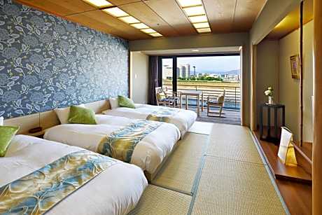 Non-smoking, Japanese-style, Modern, Triple Room (Bed), River View