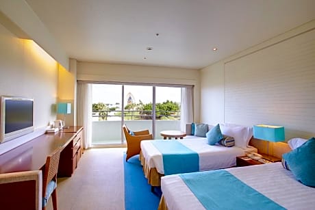 Twin Room with Partial Ocean View - Non-Smoking
