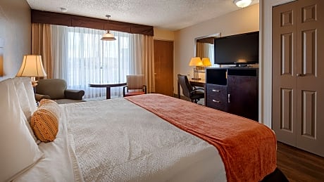 1 Queen Bed, Mobility Accessible, Roll In Shower, Non-Smoking, Continental Breakfast