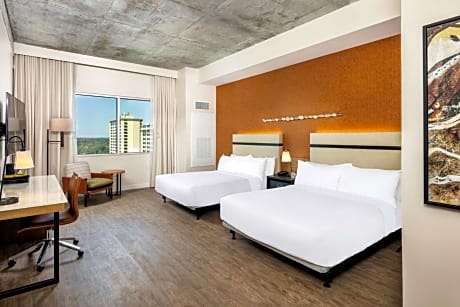 Queen Room with Two Queen Beds and City View