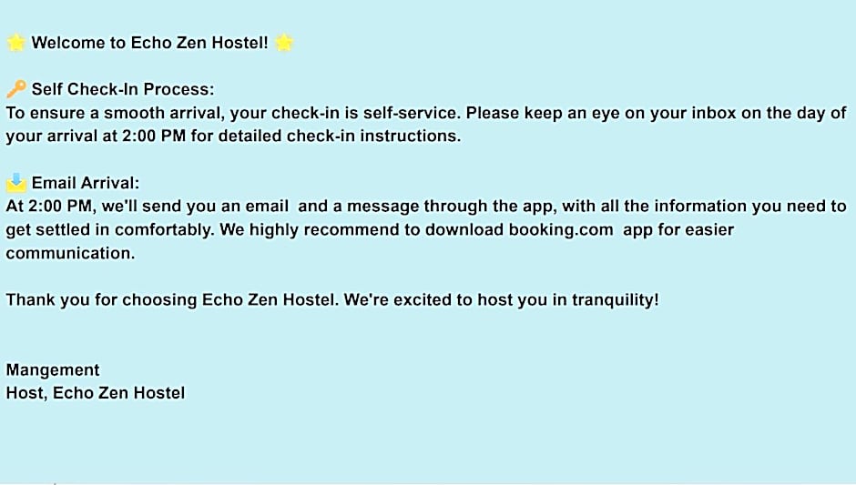 Echo Zen Hostal