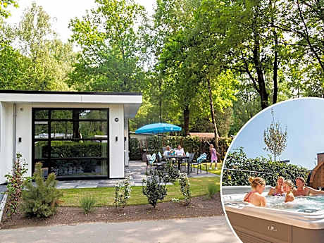 Luxury chalet with an outdoor sauna, on De Veluwe