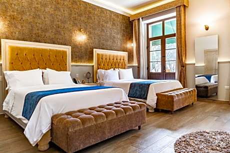Queen Room with Two Queen Beds, Balcony and Cathedral View