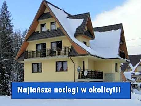 Małe Ciche uAntosi, Blisko wyciąg narciarski, Idealne miesce na wypad w góry -rusinowa polana-zgorzelisko-tarasówka-wiktorówki-palenica-gesia szyja-morskie oko