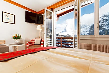 Single Room with Eiger mountain view