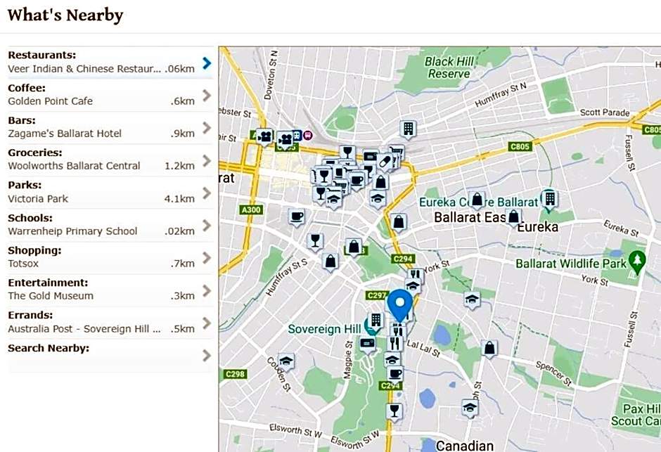 Sovereign Hill Close -private, peaceful, modern