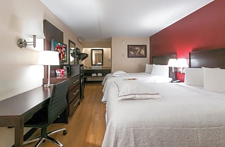 Premium Room with Two Double Beds Smoke Free (Upgraded Bedding & Snack)