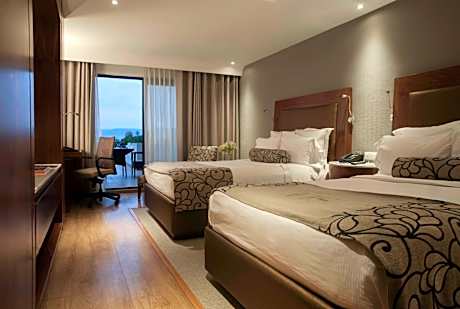 Double Room with Two Double Beds and Balcony