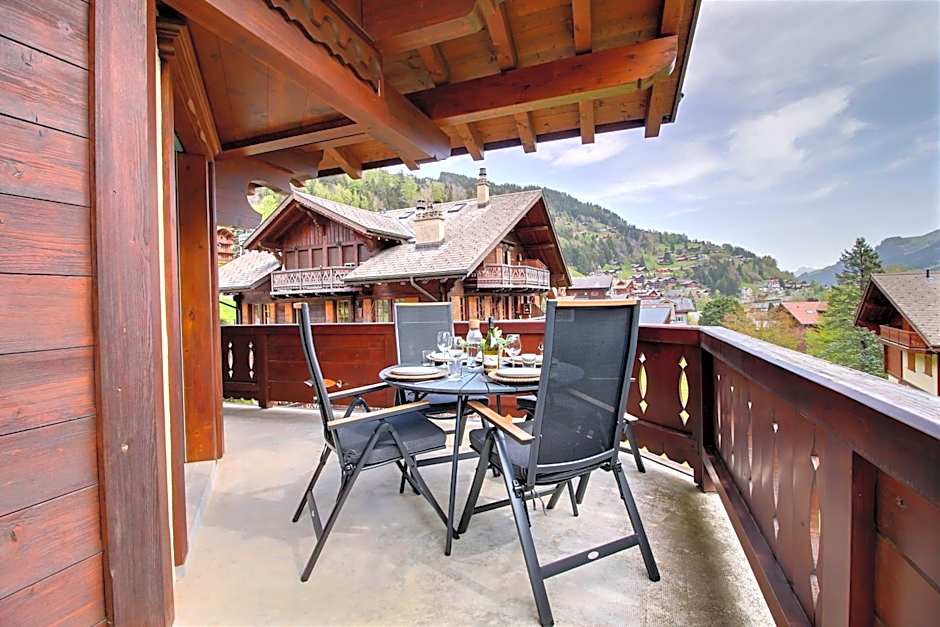 Mossettes 5, penthouse sunny terrasse and sauna