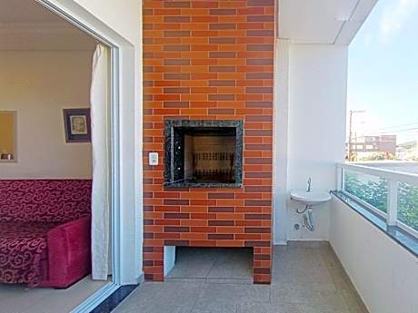 Apartamento Santinho, churrasqueira e ar - INE103