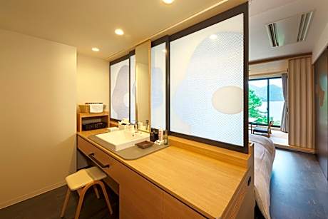 Twin Room with Tatami Area and Lake Chuzenji View