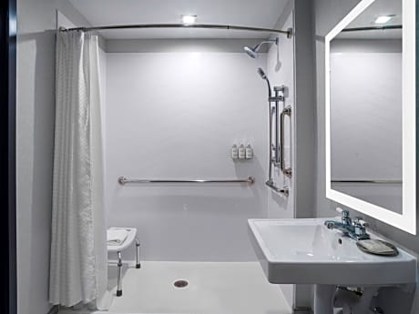 King Room with Communications Mobility Accessible Roll-In Shower