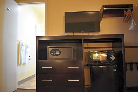 Accessible - 1 Queen, Mobility Accessible, Communication Assistance, Bathtub, Microwave And Refriger