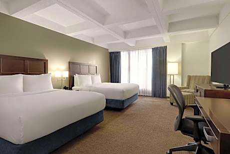 Queen Room with Two Queen Beds, Mobility Access and Roll-In shower, Non-Smoking