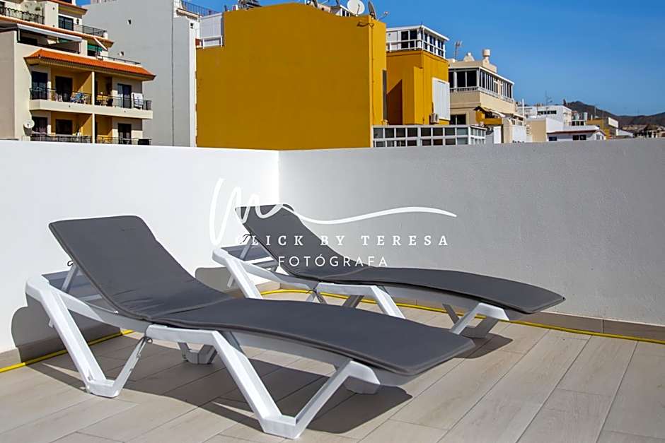 Few steps from the beach hostel in Los Cristianos