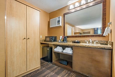 1 King Bed, Mobility Accessible, Communication Assistance, Roll In Shower, Non-Smoking, Full Breakfa