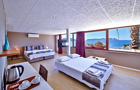 Deluxe Room with Terrace & Sea View 