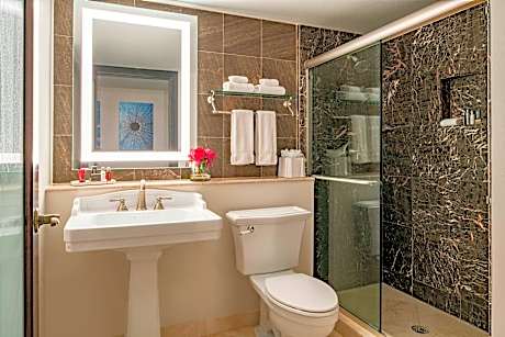 Executive Suite, 1 King, Sofa bed, Partial ocean view, High floor