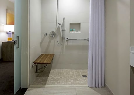 1 King Bed Corner Accessible Shower