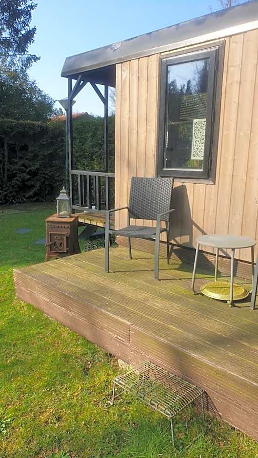 Pipowagen Bed bij Bos