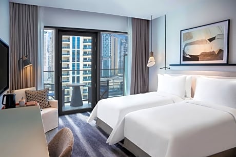 City View Deluxe Room with Private Balcony Twin 