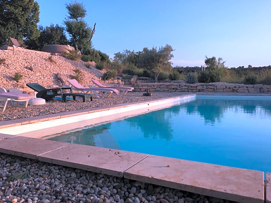 Les agaves piscine panoramique vue exceptionnelle