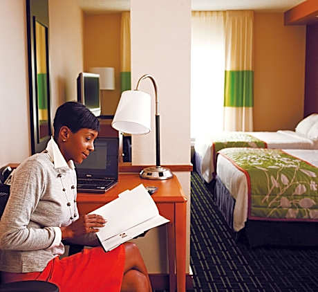 Suite, 1 Bedroom (Mobility/Hearing Accessible, Tub) (2 Queen Beds and 1 Double Sofa Bed)