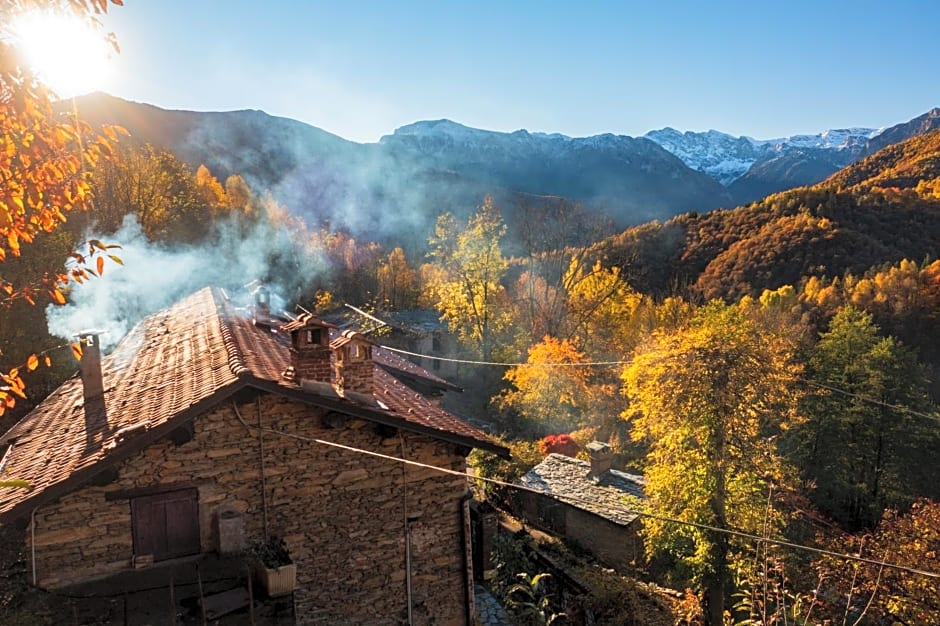 B&B IDUEVAGAMONDI immerso nel bosco tra le MONTAGNE con area benessere come EXTRA