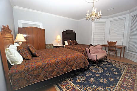 Antique Headboards, Hardwood Floors