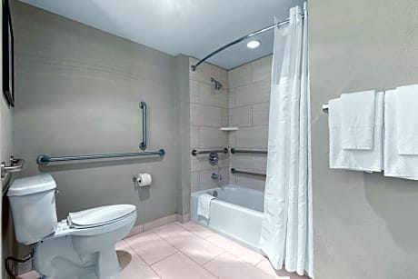 1 Queen Mobility Access Ri Shower - Fireplace