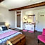 L'AMARILYS chambre d'hôte au coeur du village, terrasse avec vue sur le château