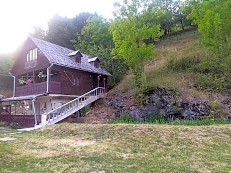 Cabana în poienile munților