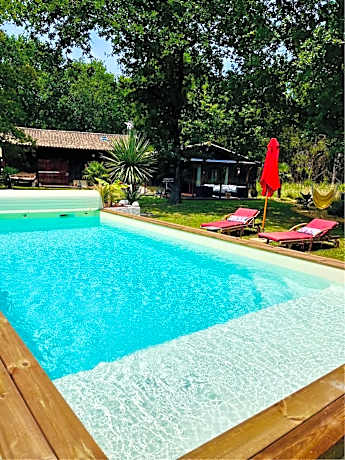 Hacienda de la Canopée avec piscine chauffée au sel