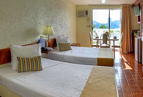 Double Room with Two Double Beds and Ocean View