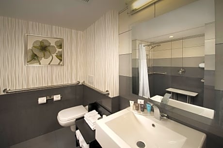 Standard King Room with Communication Accessible Roll-In Shower