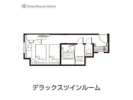  Deluxe Twin Room - Non-Smoking - Eco Plan(No Daily Cleaning)