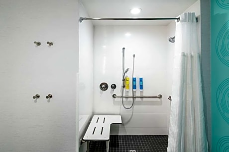 1 King Mobility/Hearing Acc Roll In Shower