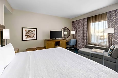  1 KING W/SOFABED NONSMOKING - HDTV/FREE WI-FI/HOT BREAKFAST INCLUDED - WORK AREA/FRIDGE/MICROWAVE -