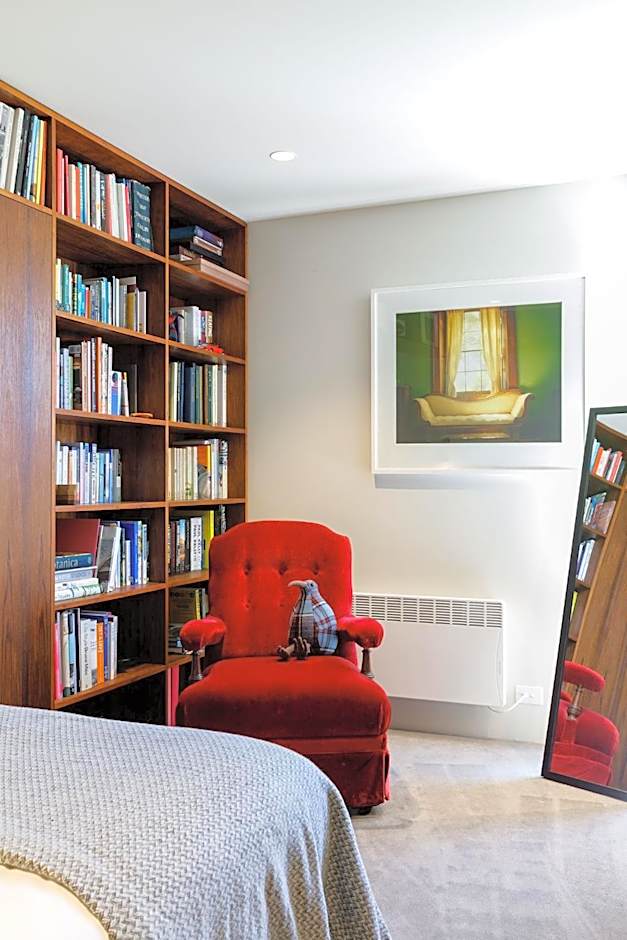 Architectural glass house with ocean views